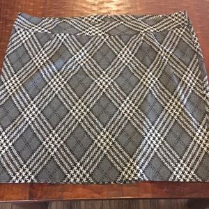 Lane Bryant pencil skirt knit plaid sz 28